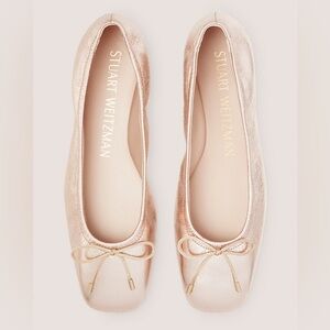 Stuart Weitzman gold ballet flats, size 7.5